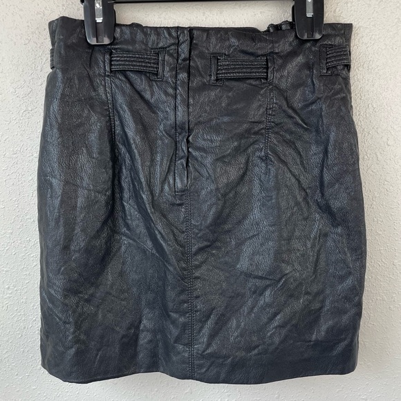 NWT Free People Faux Leather Skirt Size 10 - Picture 4 of 6